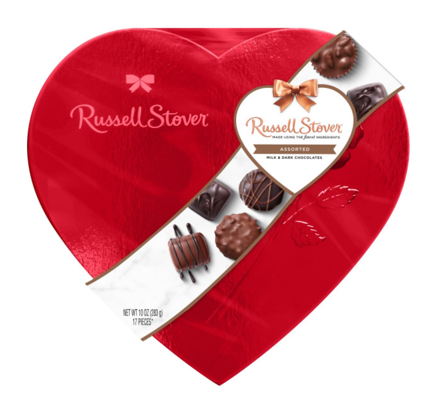 Amazon.com: Russell Stover Valentine's Red Foil Heart - Assorted