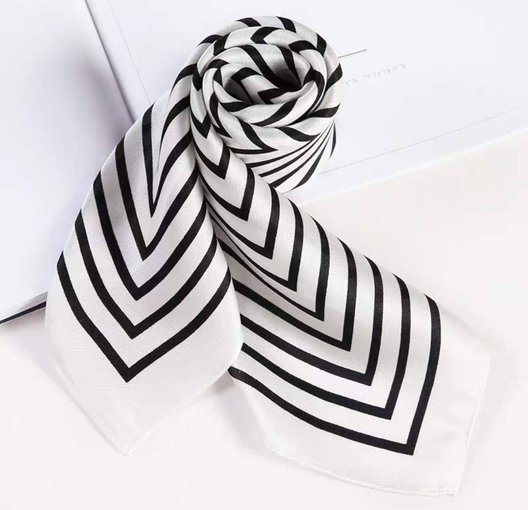 ANDANTINO Sciarpa lunga in 100% seta di gelso da donna, scialli grandi per foulard e collo, fasce per capelli oblunghe con confezione regalo