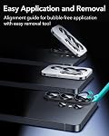 ESR for Samsung Galaxy S26 Ultra Camera Lens Protector, Individual Lens Protectors, 9H+ Tempered Glass with Aluminum Edging, Ultra-Thin Case Friendly, 1 Set, Black