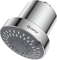 Vista 1 de HOPOPRO - Regadera con filtro de alto caudal, 5 modos, fijo de alta presión con filtro, 2 en 1 para agua dura, elimina el 99% de cloro y mejora
