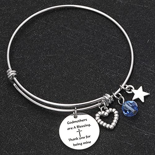De&ai Godmother Bracelet First Communion Favors Gift Christening Bangle God Parent Gift Catholic Gift4