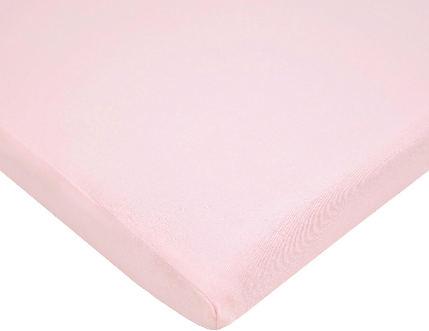 TL Care 100% Natural Breathable Cotton Jersey Knit Fitted Bassinet Sheet, Pink, 15" x 33", Soft Breathable, for Girls