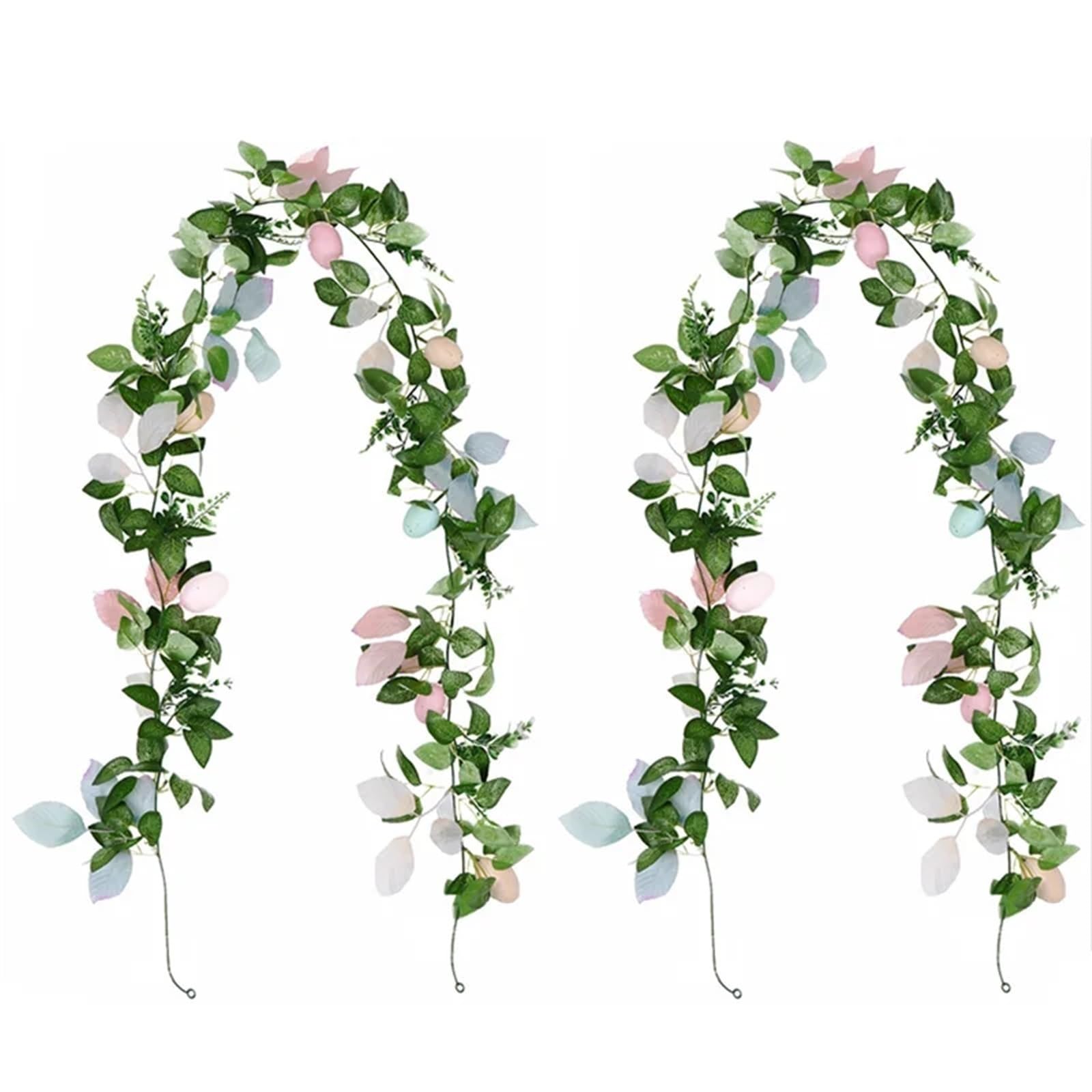 Guirlande de Verdure Artificielle, Lot de 3 guirlandes de Vigne artificielles en rotin de 180 cm, Fausses glycines for décoration de Porte de Jardin
