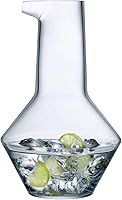 Vista 5 de NUDE Jarra de vino con pico de cristal, decantador de agua/vino sin plomo (transparente)