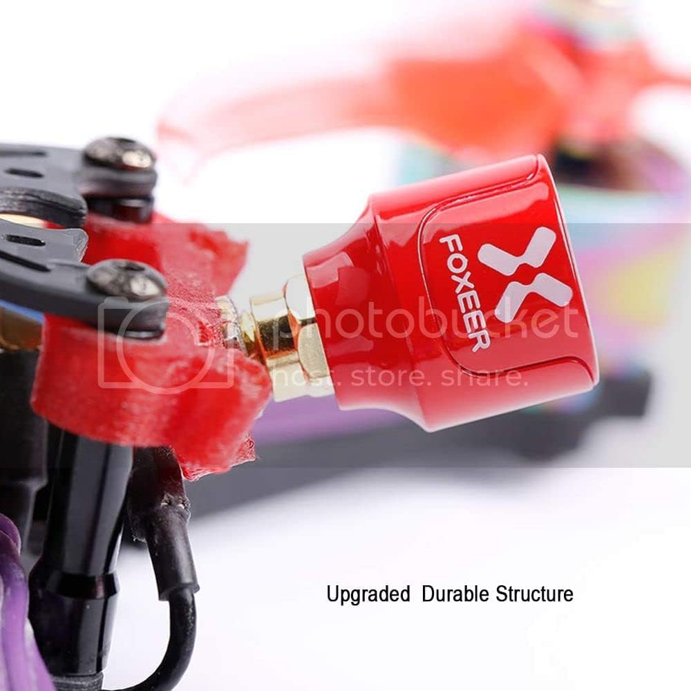 Foxeer - Antenna FPV Lollipop 5,8 GHz RHCP 2,5 Dbi RP-SMA per occhiali FPV Racing Drone Fatshark TX RX (RP-SMA)