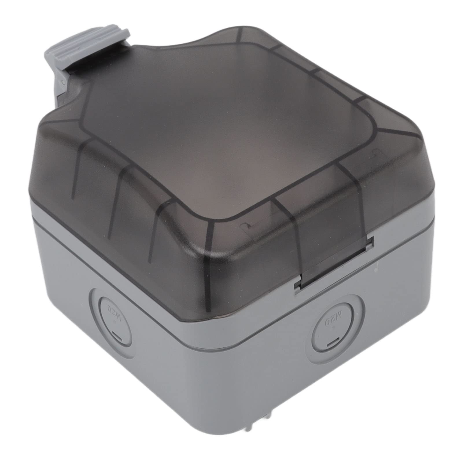 Outdoor Waterproof Switch Socket Box, Splashproof EU 250V Surface Mounted Waterproof Socket PC ABS for Bathroom-picture-11