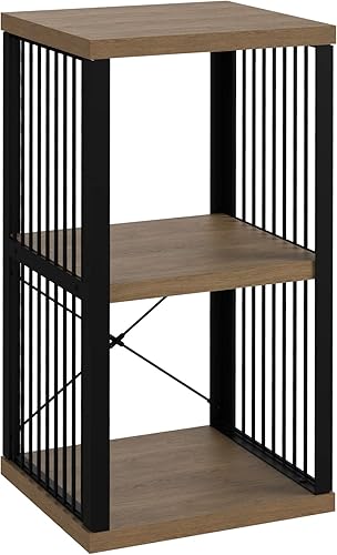 Miniatura 16 de ClosetMaid Estantería organizadora de almacenamiento de 4 cubos, estante de almacenamiento, marco de metal, estantes de madera, fácil montaje,