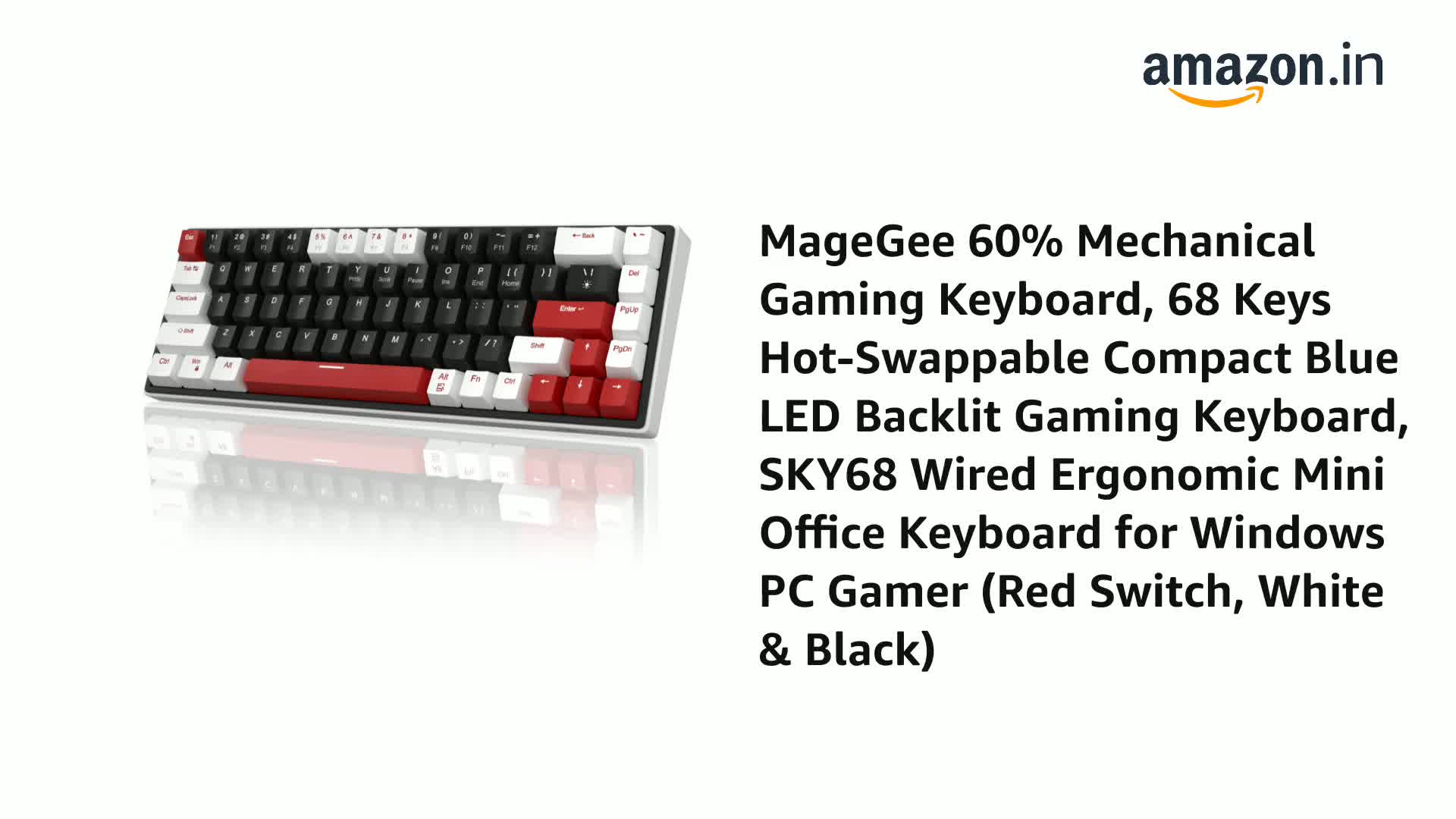 Keyboard Gaming Newmen GM681 60% Mechanical Keyboard - 68 Key Compact ...