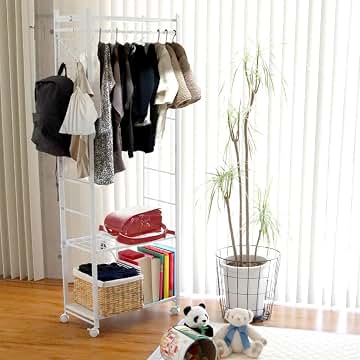 Amazon｜組立簡単 Quick ラック 折りたたみハンガーラック 幅60cm