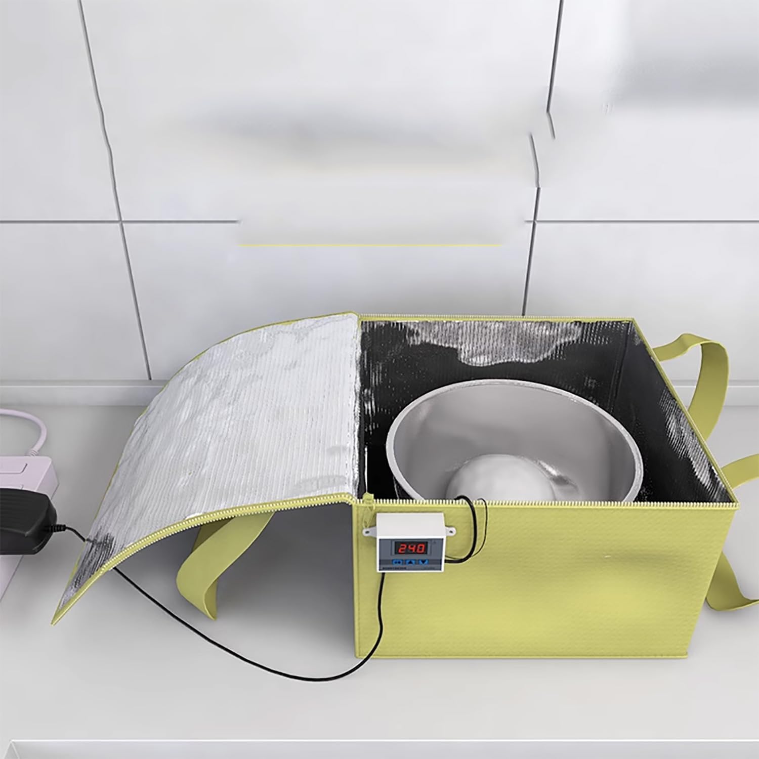 Sourdough Bread Making Tools Kit - Dough Proofer with Precise Temperature Control for Family & Restaurant Bakers - Reusable, Low-Temperature Heating - Perfect for Bread, Yogurt, Natto