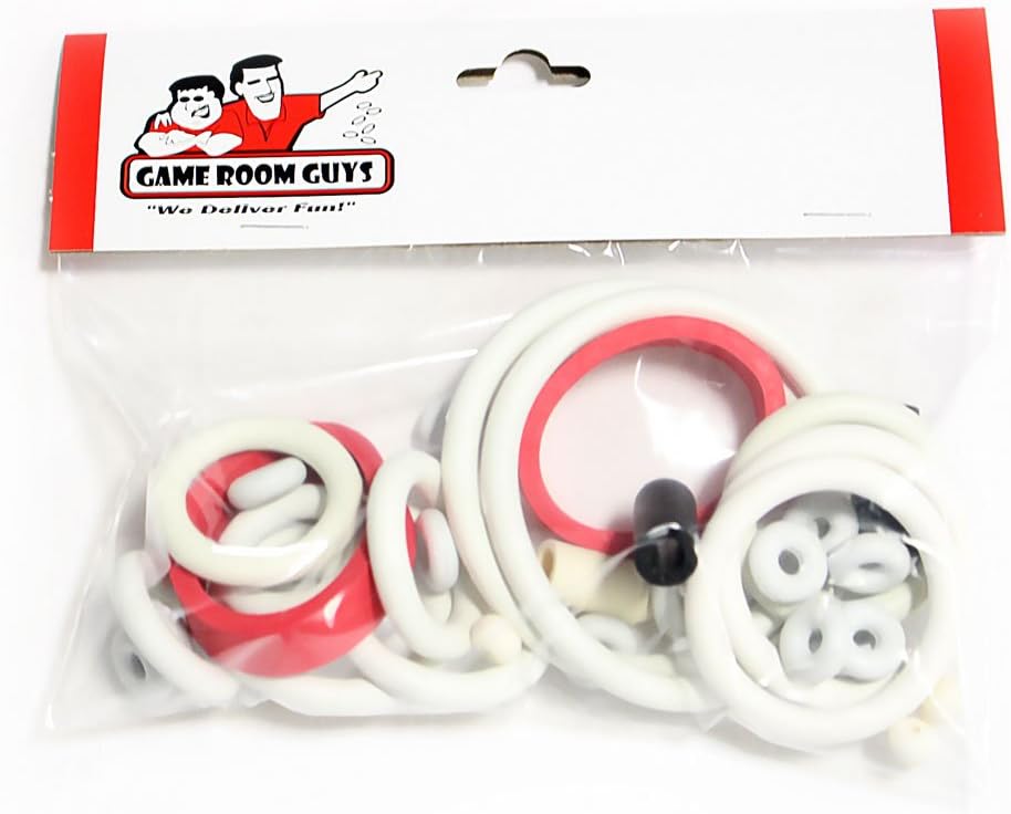 Game Room Guys Sega Pinball White Rubber Ring Kit Compatible with Space Jam Pinball Machine