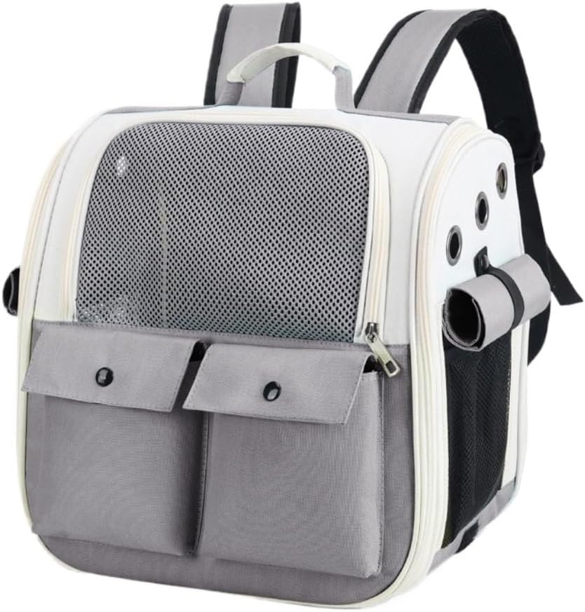 Cat and Dog Bags Fashionable Pet Outing Bag Portable Solid Color Ins Style Backpack Pet Backpack Multifunctional Cat Bag Pet Travel Bags(G)