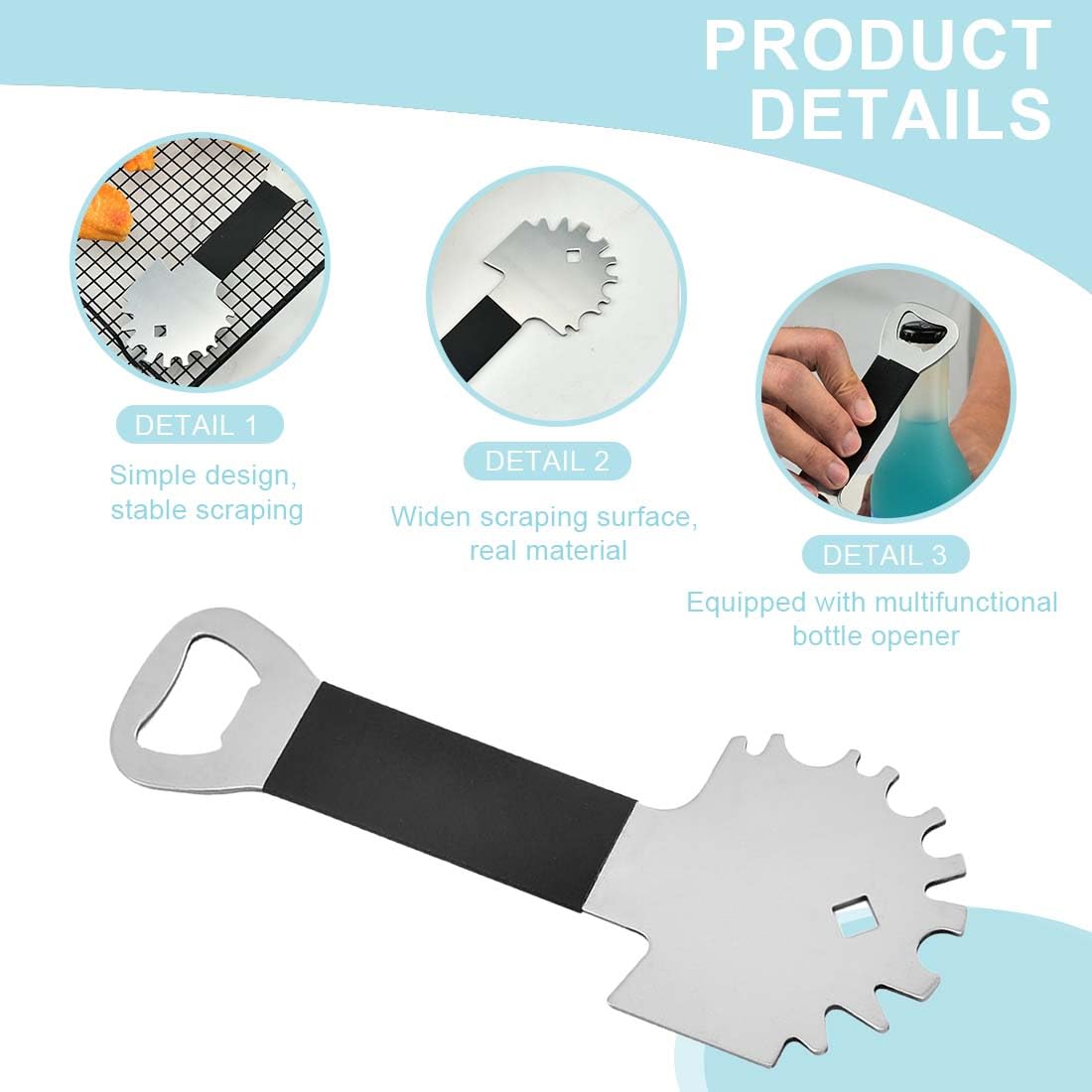 Accessoire Barbecue Kunmuzi Brosse Grattoir Métallique De 45,7 Cm Pour Récurer Les Grilles Accessoires Barbecue