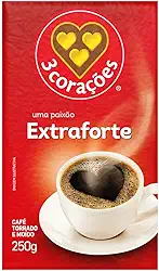 3 Corações Café Torrado E Moído Extra Forte À Vácuo 250G