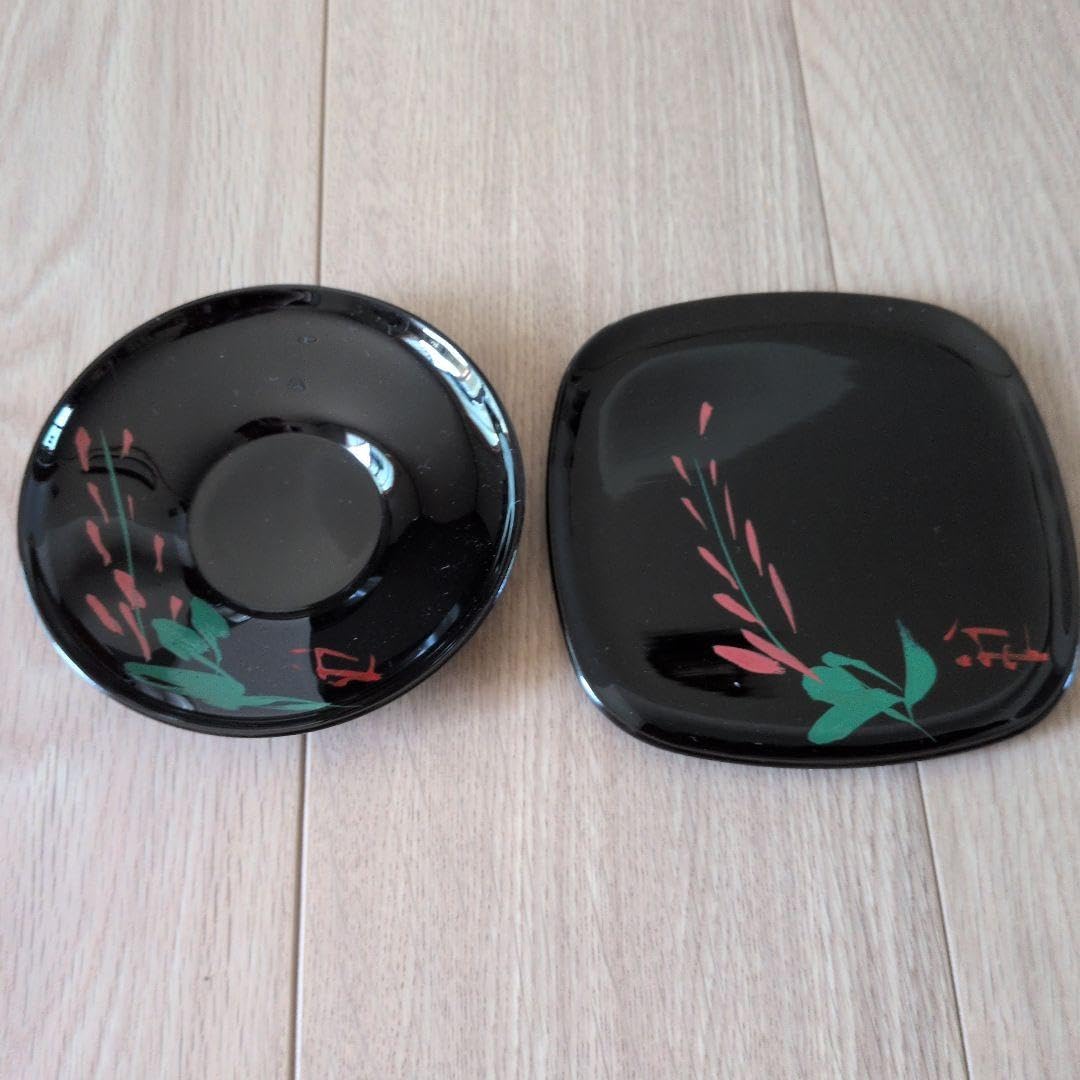 Amazon.co.jp: 輪島塗 10枚セット茶托5客銘々皿5客セット 象彦 山中塗