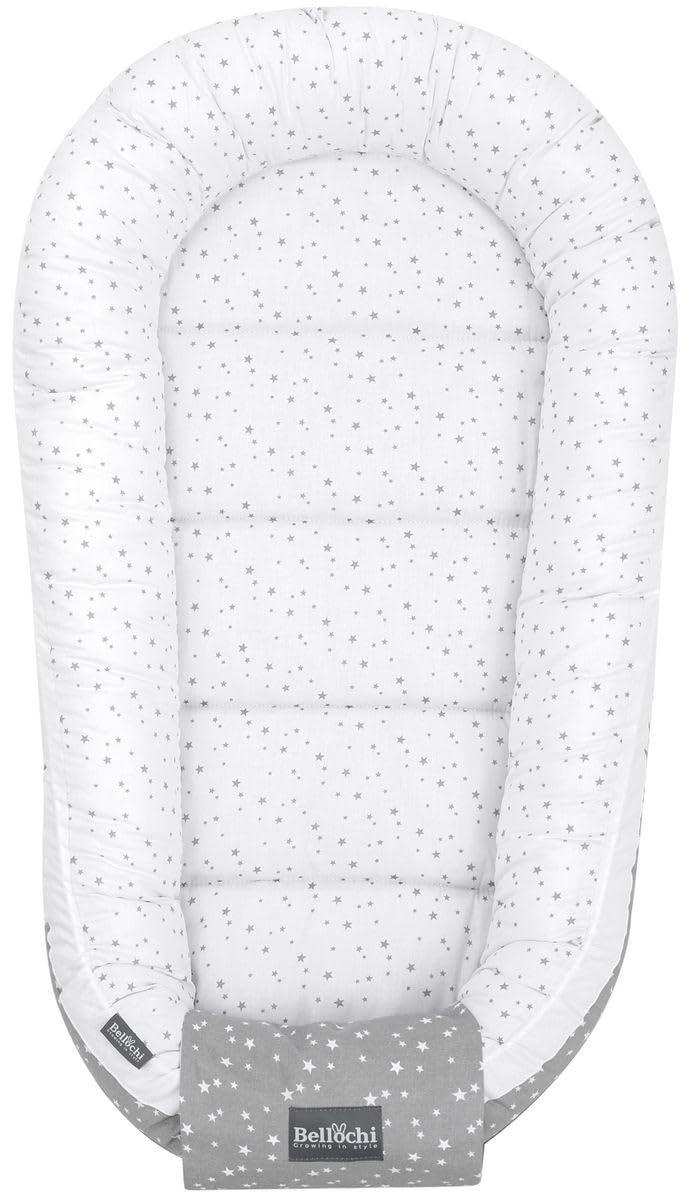 Set Neonato Bellochi 5 Pezzi - Riduttore Lettino 90x60 Cm In Cotone 100% - Foto 4