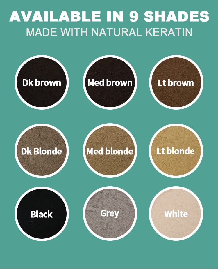 UOYOU MEDIUM BROWN Hair Fibres for Thinning Hair 27.5g Bottle, Medium Brown (Bottle Only Pack), 27.5 g (Pack of 1) - Image 3