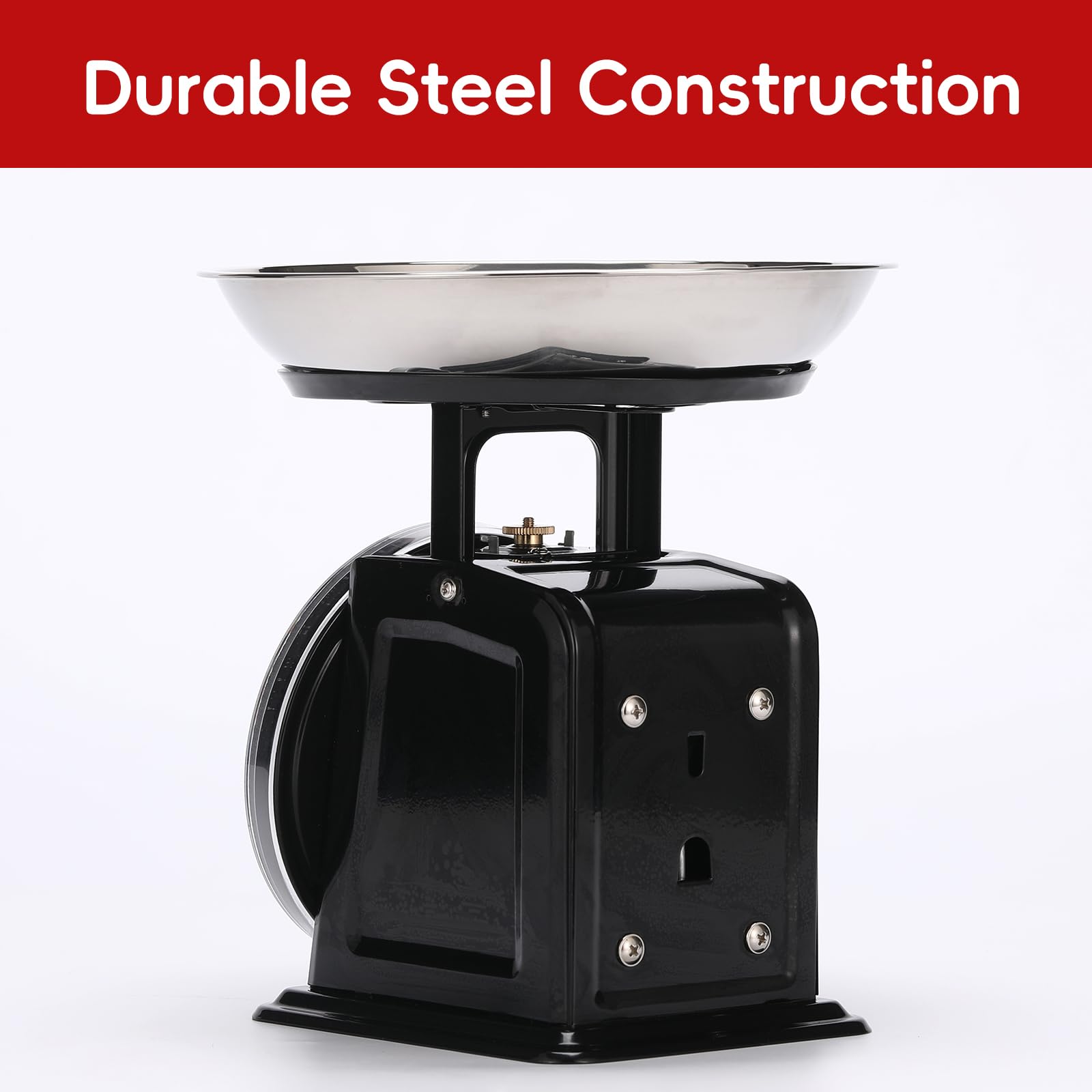 Tada Retro Kitchen Scales - Stainless Steel Bowl -6