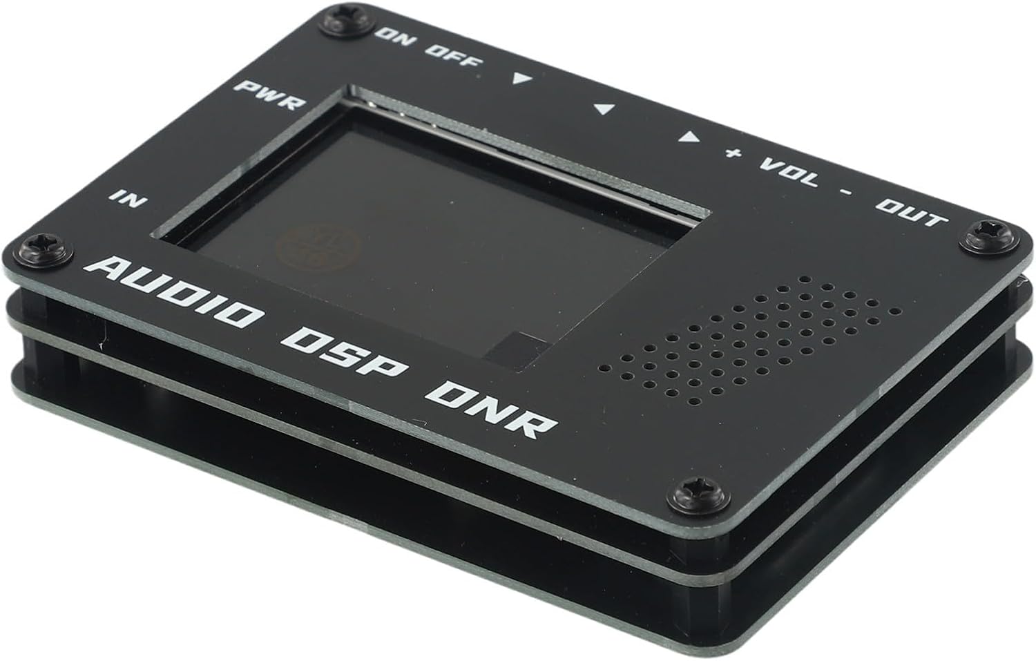 Digital Noise Reduction Filter with Audio Frequency Display for Amateur Radio Receivers, Built-in Speaker & USB-C Power Input