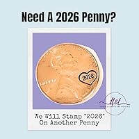 Vista 8 de Tucker's Trinkets And Treasures Personalized Anniversary Year Penny Key Chain, Anniversary Date, Name, Initials, Personalized