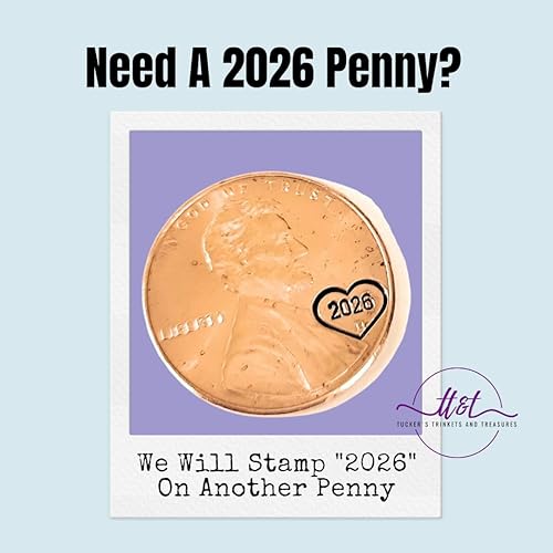 Miniatura 8 de Tucker's Trinkets And Treasures Personalized Anniversary Year Penny Key Chain, Anniversary Date, Name, Initials, Personalized