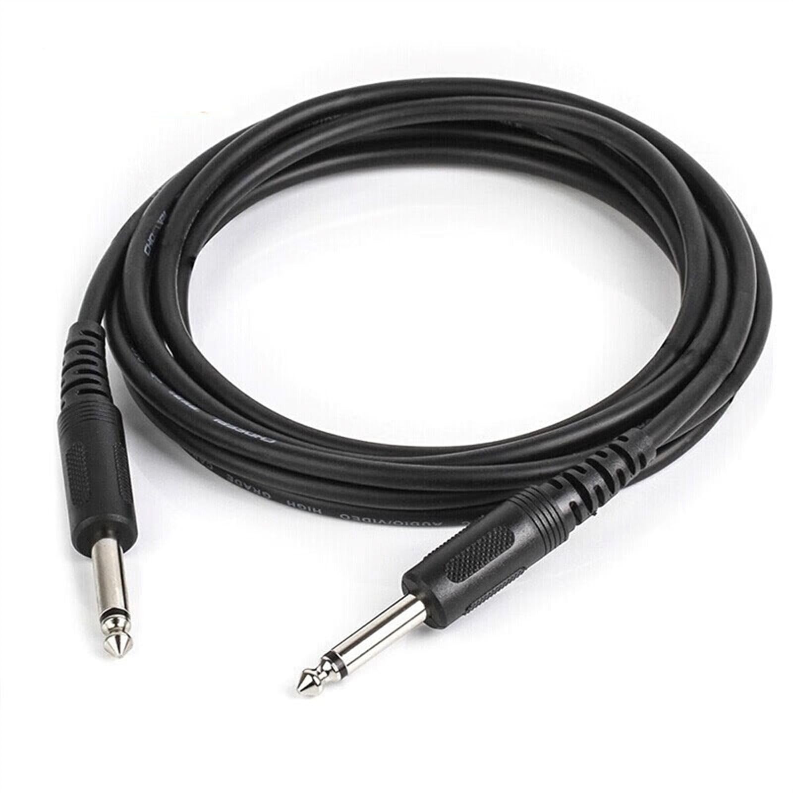 Cables para instrumentos Cable De De 6,5 Mm Cable De Conexión Macho A Macho De Dos Núcleos Grande De 6,35 Mm Para Cable De Grabación Cable Adaptador De Altavoz Para Amplificador De Guitarra(1 meter)