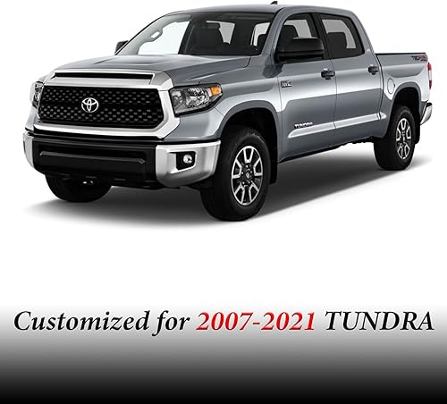 Miniatura 6 de Coverado Fundas de asiento para Toyota Tundra, juego completo de fundas de asiento de automóvil compatibles con Toyota Tundra Crew 2007-2021,