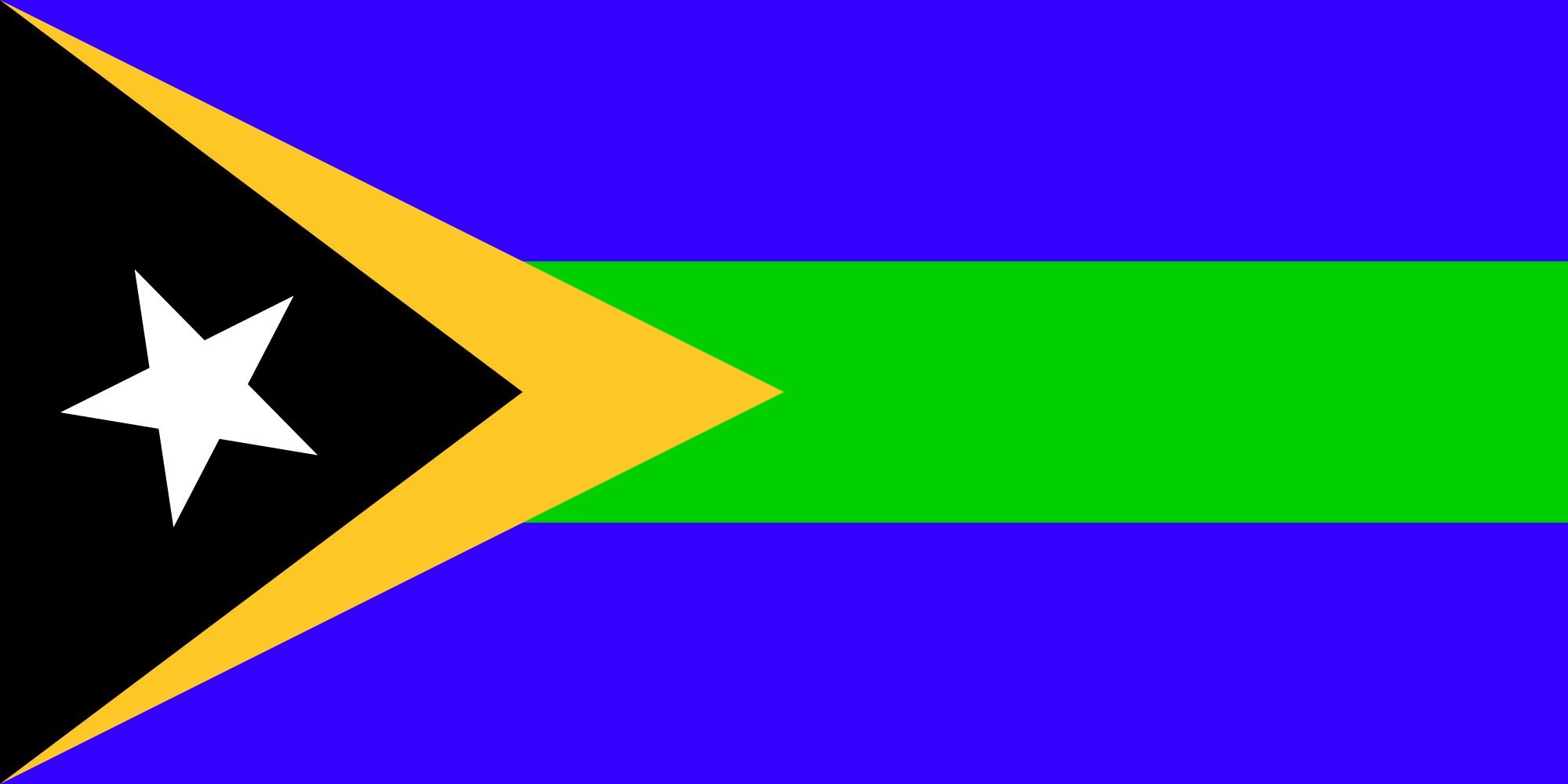 Drapeau Large Manatuto tissé en tissu haut de gamme pour extérieur