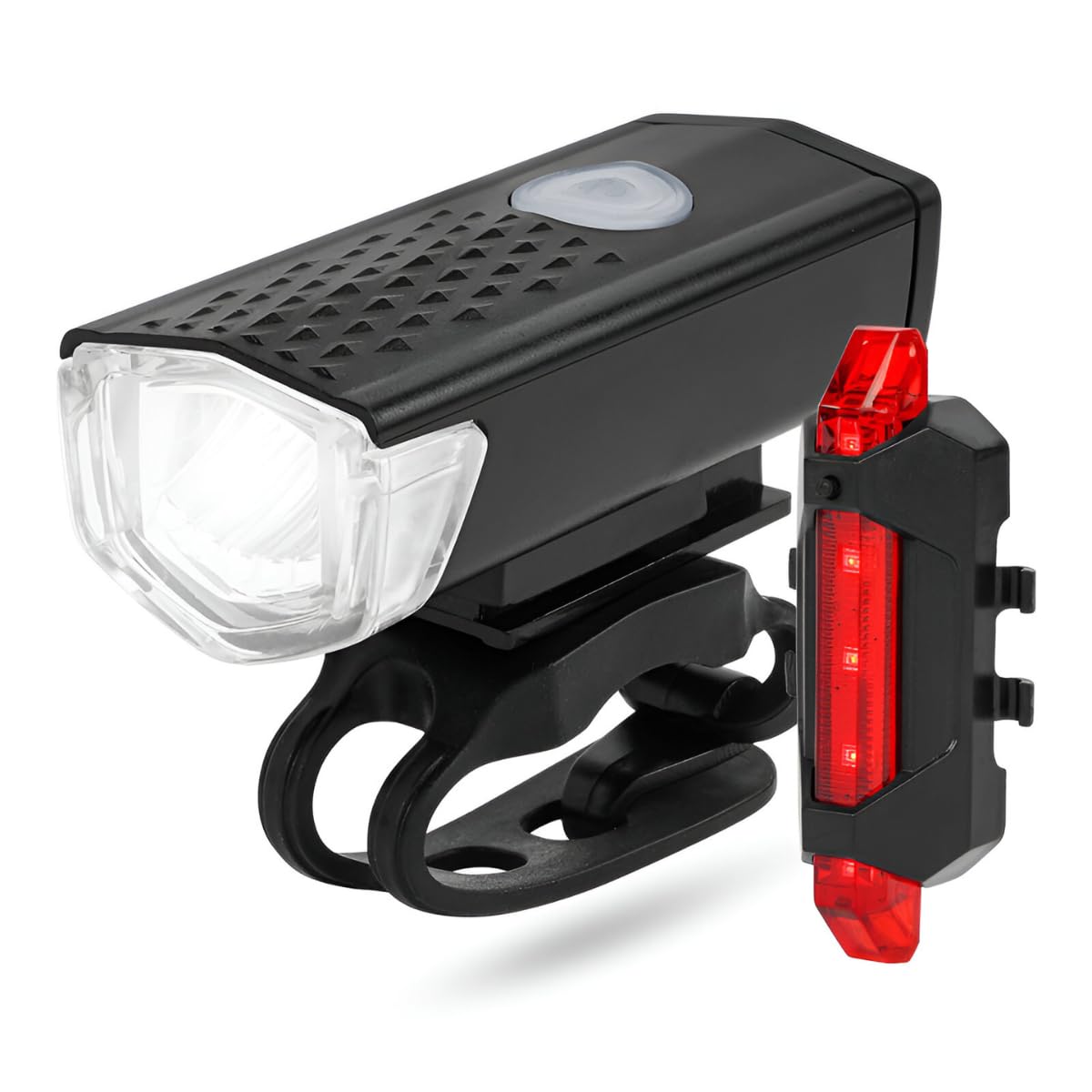 Kit Lanterna Bike Farol Luzes de Bicicleta Ultra Led Recarregável USB a ...