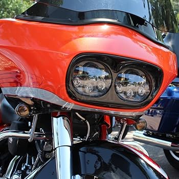 Hogworkz® Black LED Headlight - Compatible with Harley Davidson