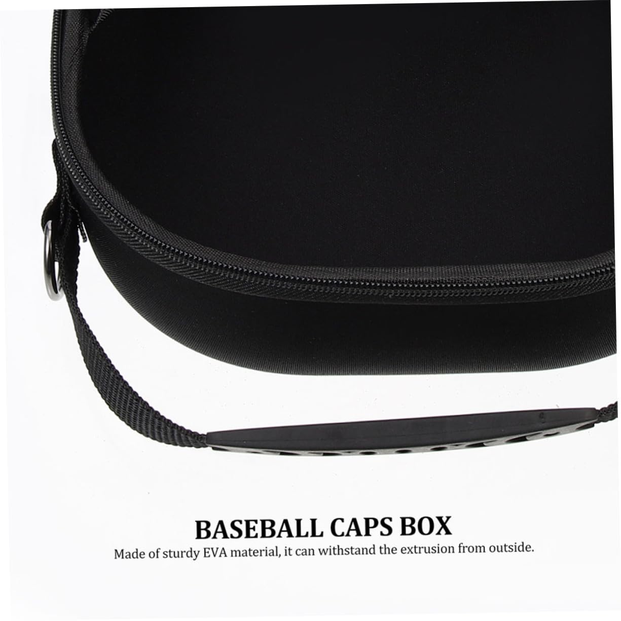 Gatuida Custodia Rigida Design Semplice e Funzionale per Cappelli da Baseball 2 Pezzi in EVA Nera, Organizer Pratico e Protettivo per Viaggi e Occasioni Speciali