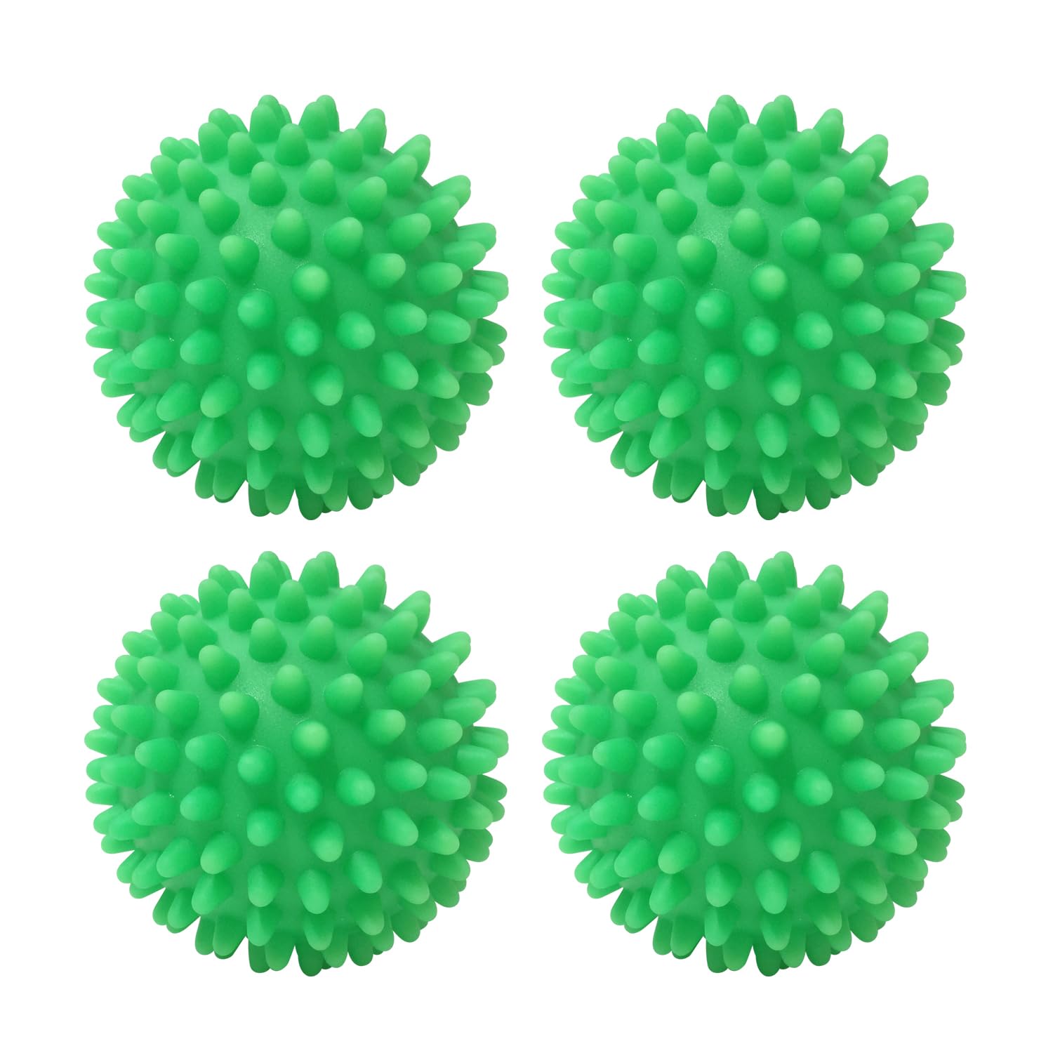 Bolas secadoras reutilizables no tóxicas, paquete de 4 unidades (verde)