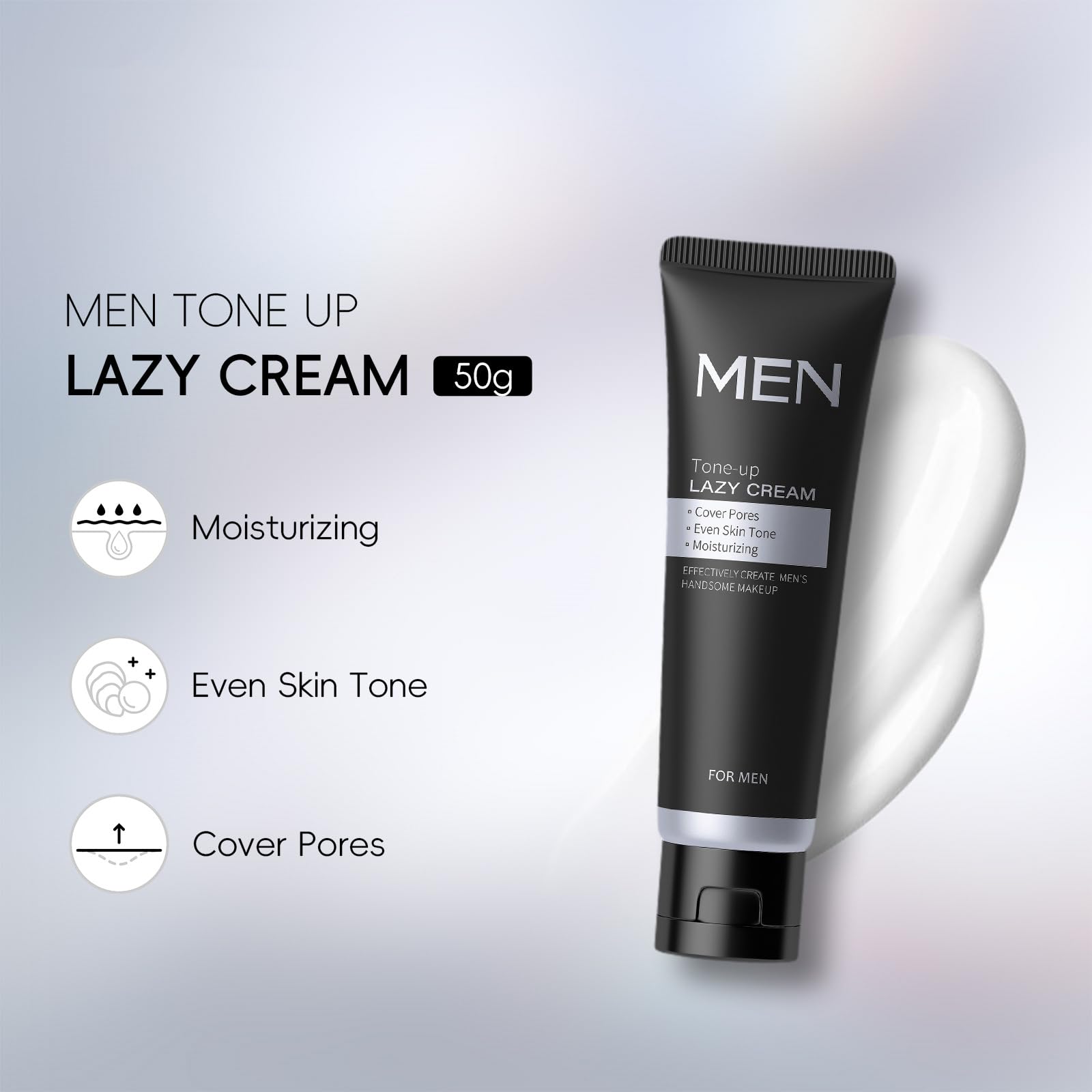 Men's BB Cream Foundation, Concealer & Colour Corrector for Blemishes, Imperfections & Moisturizing. Tinted Moisturizer, Tone-Up Face Cream to Balance Skin Tone & Daily Use - Image 3