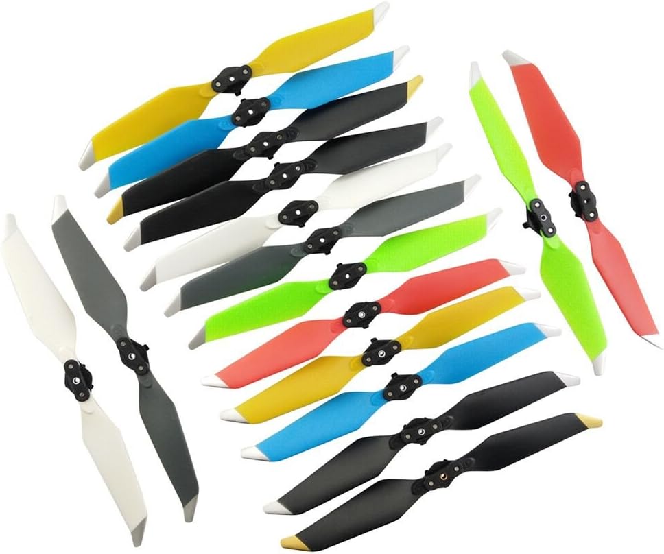 sea jump 16pcs 8331F Propeller for DJI Mavic RC Drone Quick-Release Noise Reduction Blade Folded Propeller quadrocopter Drone Accessories,8 Color Mixed