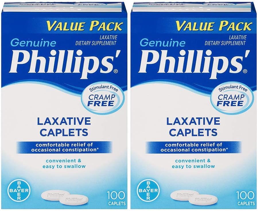 Laxative Caplets (100-Count Box), 2 Pack