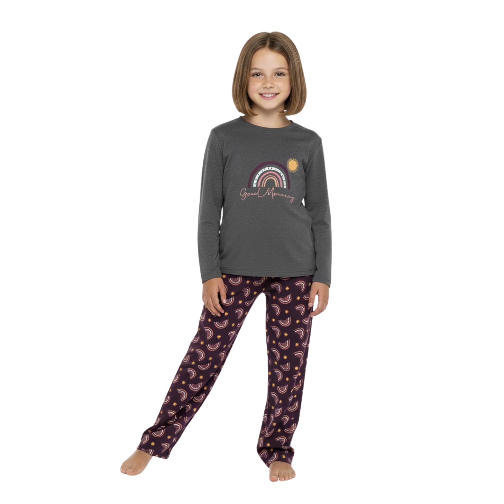 A2Z 4 Kids Niñas Algodón Suave Conjunto de Dos Piezas Pijama con Elástico Cómodo Pijama de Noche Ropa de Casa Conjunto PJS Para Niños Edad 7-13 Años