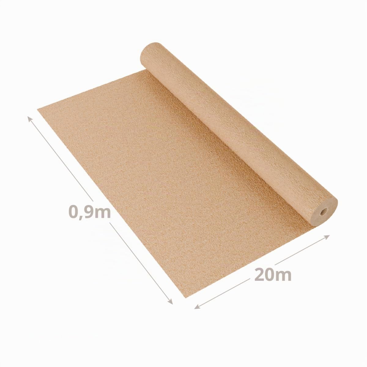 Pack de 2 Toiles de paillage Papier Autodégradable Kraft 0.9 x 20m Paillage pour Jardin Anti Mauvaises Herbes 100% Cellulose