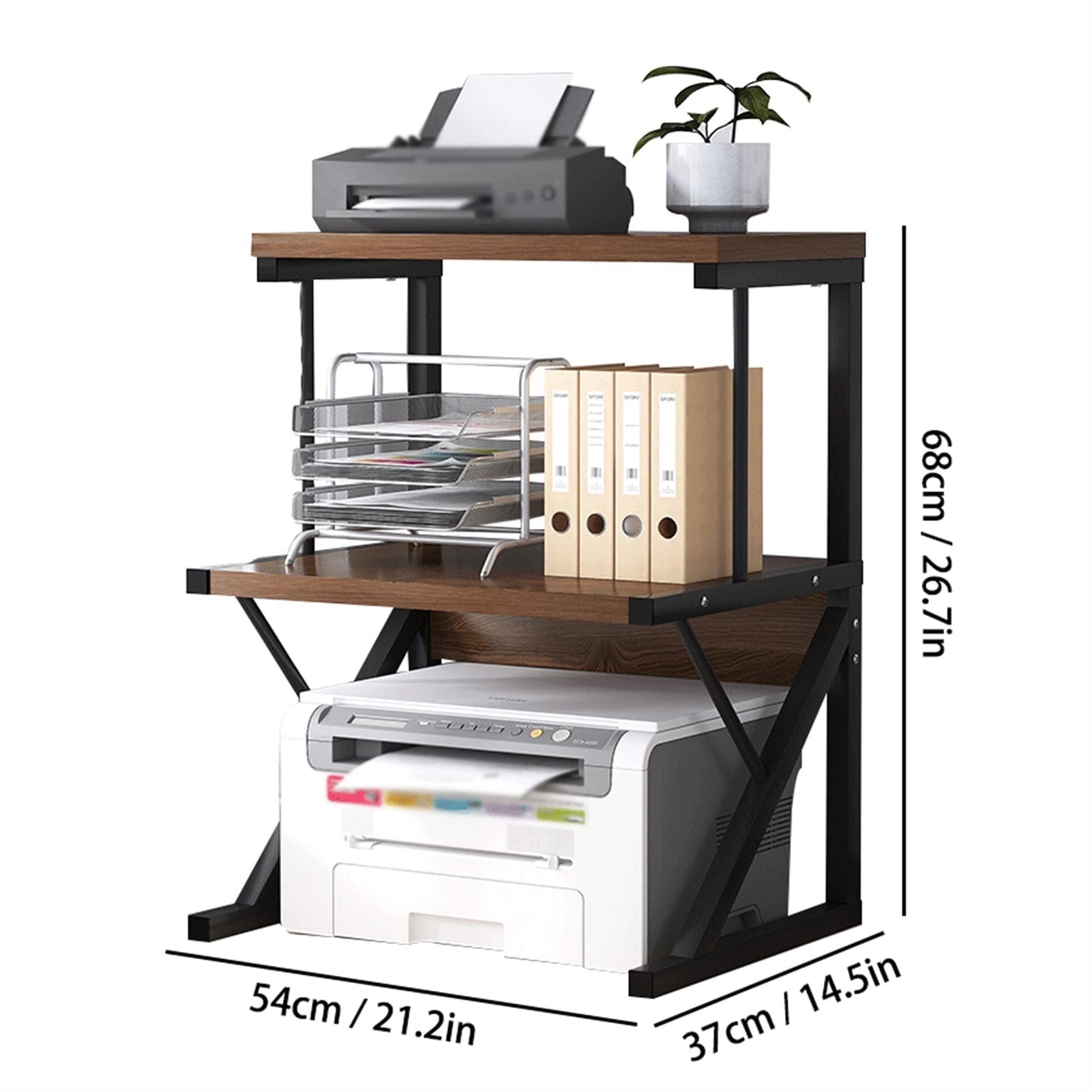 UNNS Stand di Stampa per Ufficio Supporto for Stampante Forniture for Ufficio Scaffale for riporre i File Scaffale for stampanti Desktop Multifunzionale for impieghi gravosi Staffa Scanner Fax