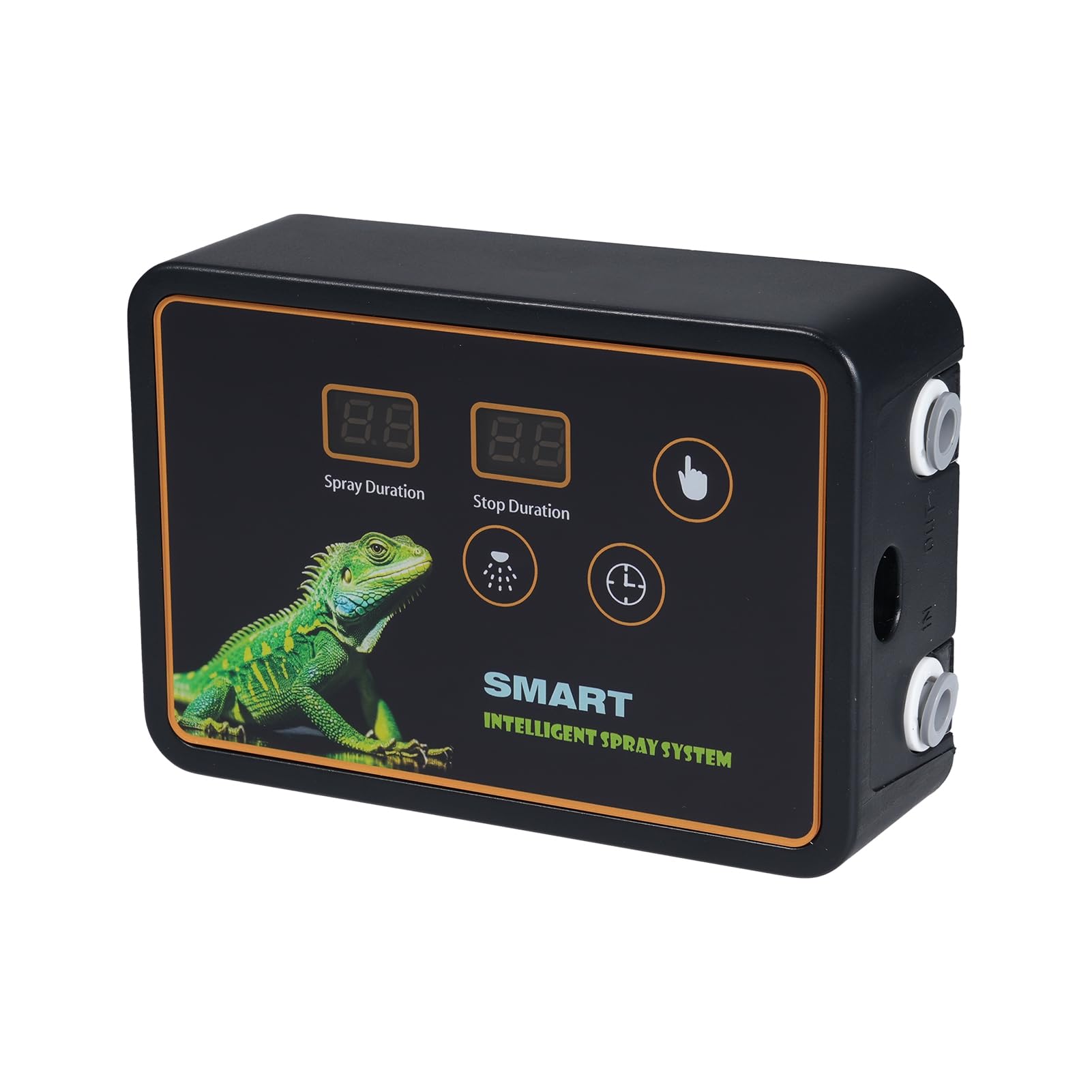 Eacam de Nebulización Inteligente para Reptiles, Boquillas de Pulverización Eficientes, Gancho Ajustable, Pulverización Temporizada para Tanque, Serpiente, Lagarto, (Enchufe europeo)