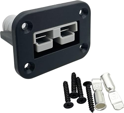 Miniatura 3 de JooFn Conector de conexión rápida de batería de 50 A, calibre 681012 de 12 V, kit de enchufe de cable de desconexión rápida con soporte de montaje