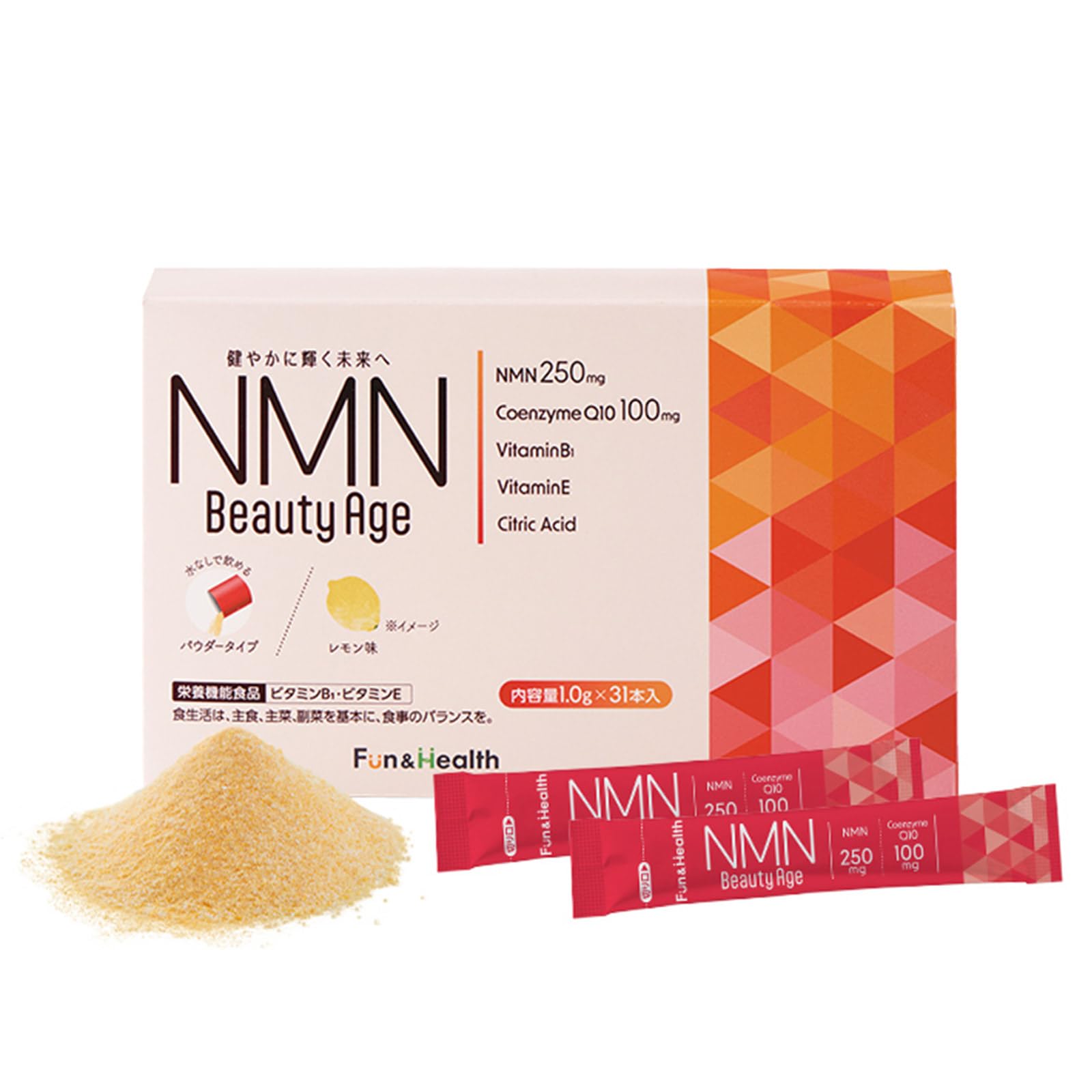 Amazon | 新日本製薬 NMN Beauty Age 粉末 パウダー レモン風味 (10g