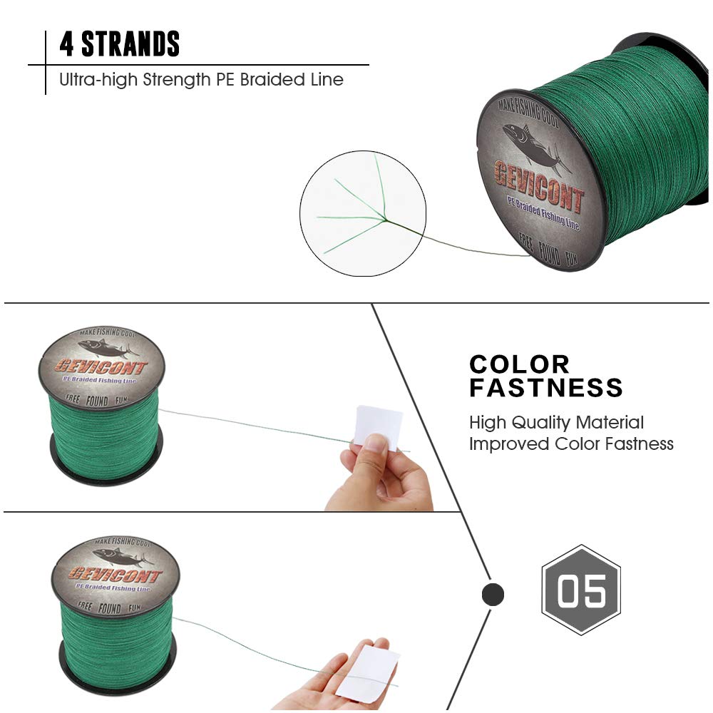 gevicont braided fishing line Amazon.com : GEVICONT High Cost Performance Super Strong 4 Strands Braided  Fishing Line 6lb Test for Salt-Water, 109 Yards/ 100M, Diameter# 0.08mm,  Hi-Grade Abrasion Resistant Superline : Sports & Outdoors