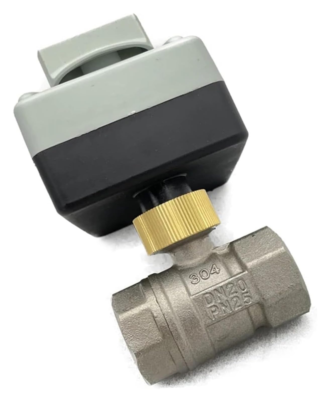 Valvola a sfera motorizzata in acciaio inox da 1/2" 3/4" 1" a tre fili a due punti di controllo elettrico con interruttore manuale (12 v24 V, 0,75 pollici)