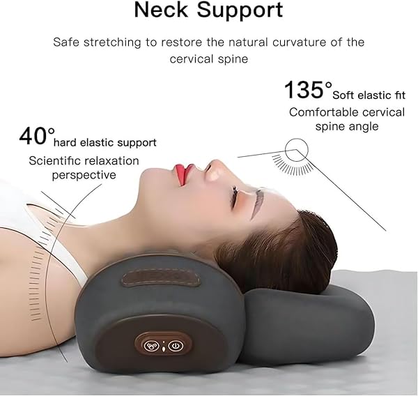 3-in-1 Callixe Thera Pillow Massage Neck Hump Comfort Support for Neck Shoulder Upper Back, Memory Foam Pillows Portable Relaxation for Home Office Travel - 5