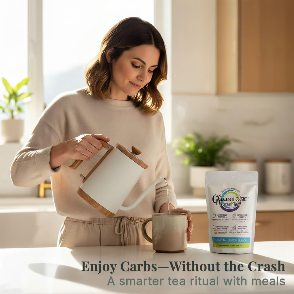 LifeSense GlucoLogic White Mulberry Functional Tea | Clinically Proven Post-Meal Glycemic Spike & Sustained Energy Support | Reduce Hunger & Cravings, Non-GMO, Keto-Friendly (90 grams/30 servings)