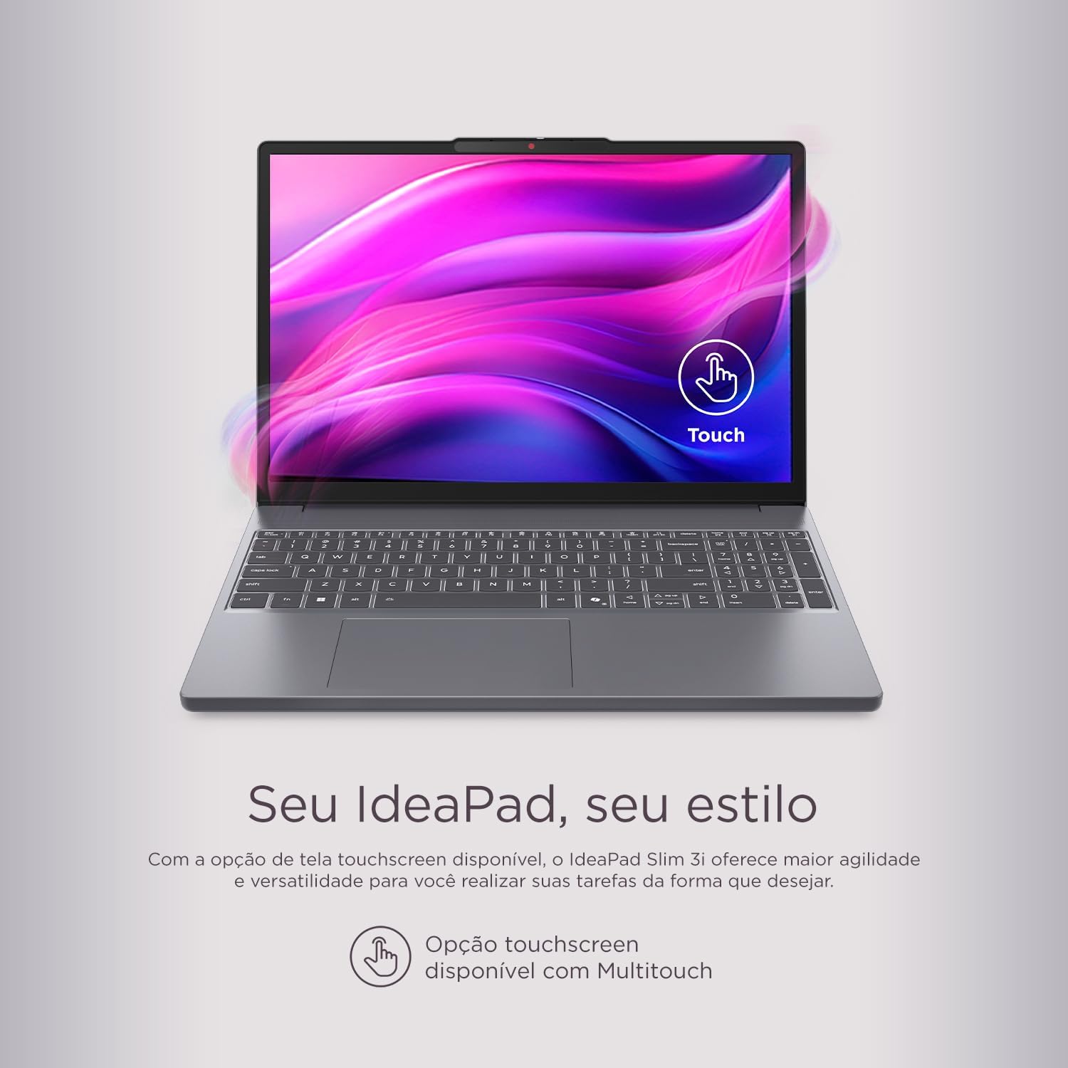 Notebook Lenovo IdeaPad Slim 3 Core i5-13420H 8GB 512GB SSD Tela 15.3″ Touch Screen – 83NS000ABR W11 Notebook Lenovo IdeaPad Slim 3 Core i5-13420H 8GB 512GB SSD Tela 15.3″ Touch Screen – 83NS000ABR W11