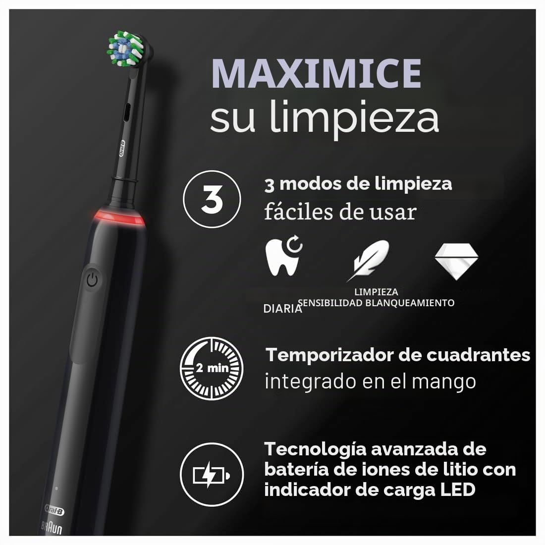 Oral-B Pro 3 3000 Pure Clean Black JAS22