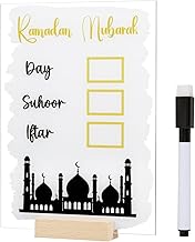 Calendrier de L’Avent Ramadan Compte à Rebours Calendrier en Acrylique Ornement de Maison Cadeau pour Diy Eid Mubarak