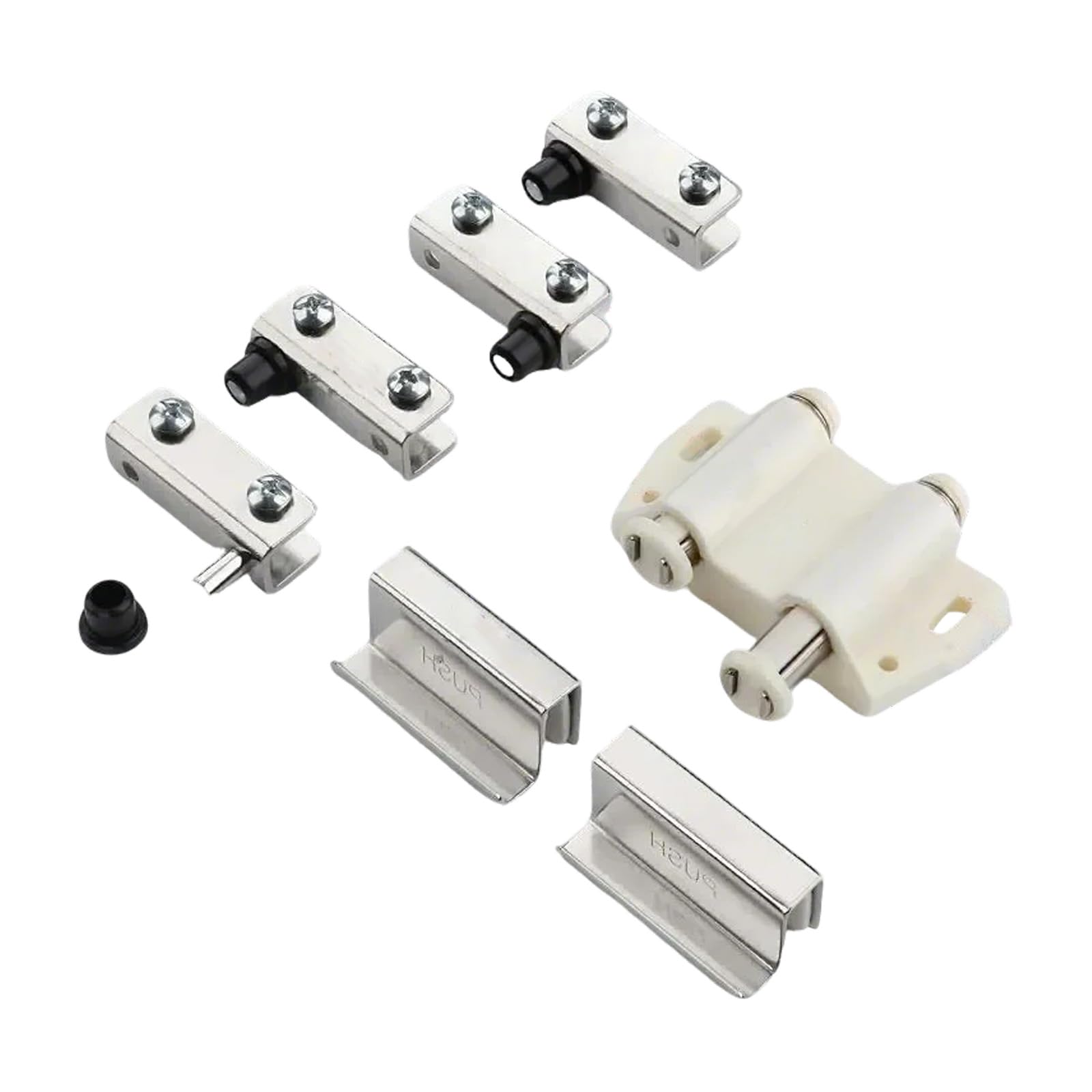 Pqsibbg Bee White Head Catches Closures Glass Door Hinge Clamp Bathroom Cupboard Catches Hardware Push To Open Touch Latches