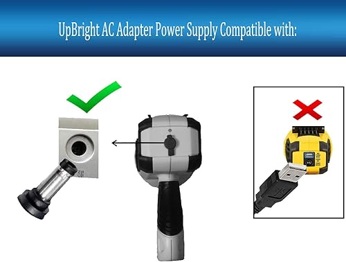 Miniatura 2 de UpBright Adaptador de 12 V CACC compatible con Stanley Fatmax SL10LEDS SL 10 LEDs SL 10LEDS SL10LED5 5L10LED5 5L10LEDS SL10LEDSL Litio-Ion LED